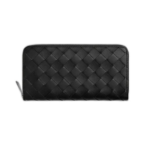 Intrecciato Zip Around Wallet