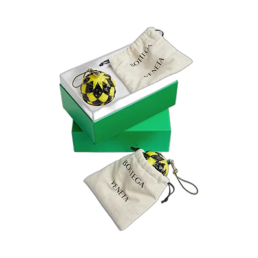 Set Of Two Check Ornaments