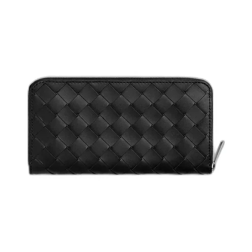 Intrecciato Zip Around Wallet