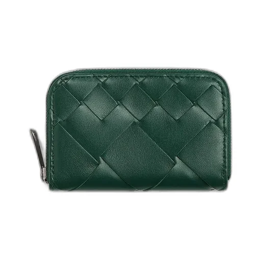 Intrecciato Zippered Coin Purse