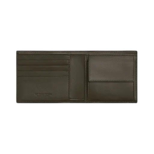 Intrecciato Bi-Fold Wallet With Coin Purse