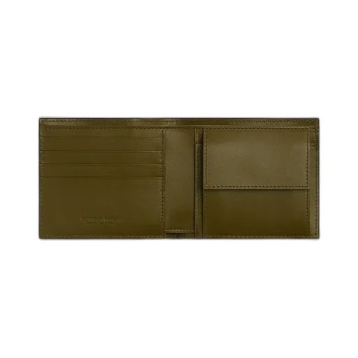 Intrecciato Bi-Fold Wallet With Coin Purse