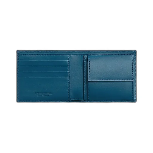 Intrecciato Bi-Fold Wallet With Coin Purse