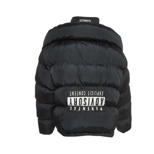 Upside Down Parental Advisory Puffer