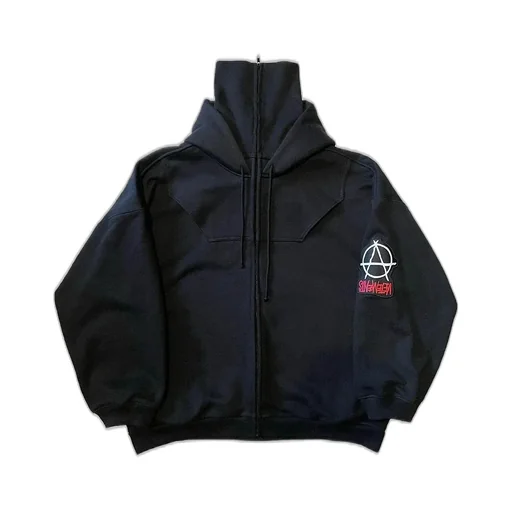 Anarchy Patch Upsidedown Hoodie