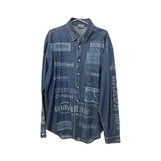 404 error denim shirt