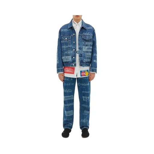 Error-print Denim Jacket