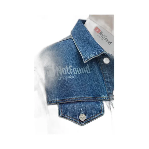 Error-print Denim Jacket