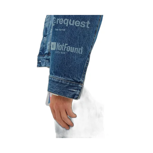 Error-print Denim Jacket