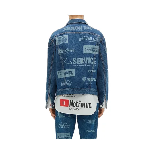 Error-print Denim Jacket
