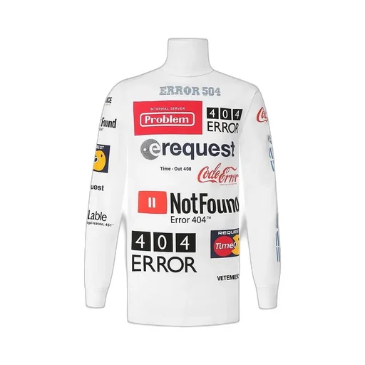 Error-print Turtleneck