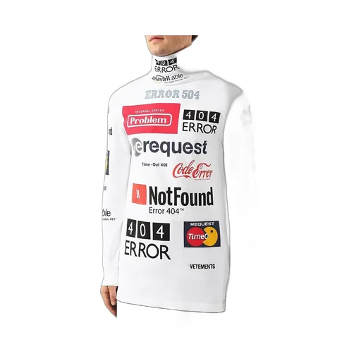 Error-print Turtleneck