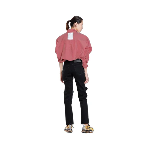 Cut-up Checked Shirt