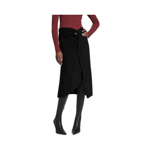 Draped Tailored Skirt
