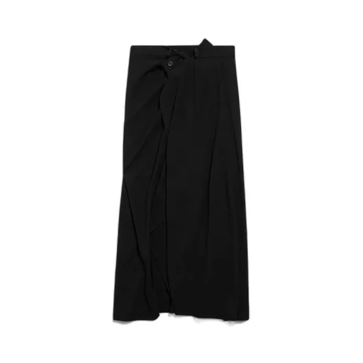 Draped Tailored Skirt