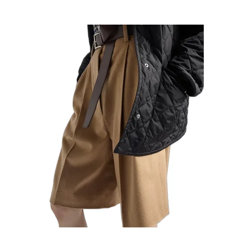 Camel-Hair Bermudas