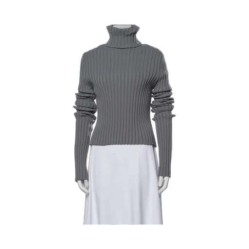 Ribbed Knit Turtleneck