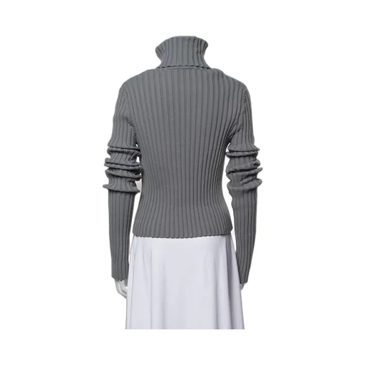 Ribbed Knit Turtleneck