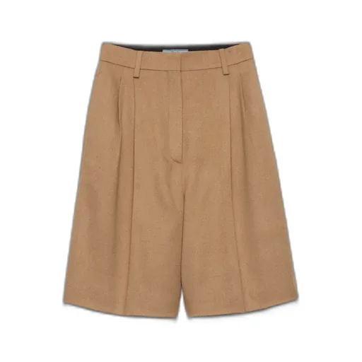 Camel-Hair Bermudas