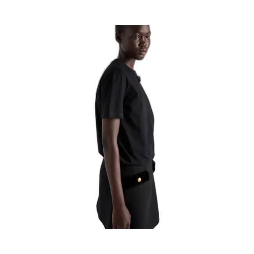 Jersey T-Shirt With Embroidered Triangle