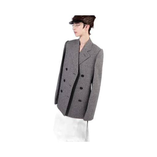 Double-Breasted Prince Of Wales Checked Jacket