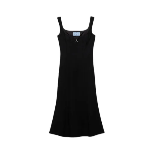 Embroidered Cady Dress