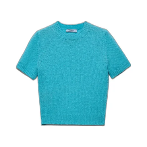 Short-Sleeved Cashmere Sweater