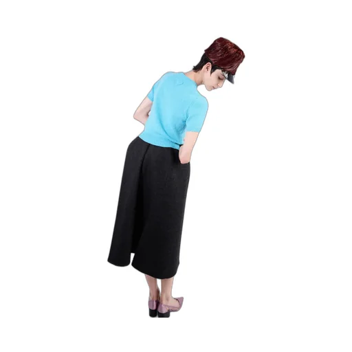 Short-Sleeved Cashmere Sweater