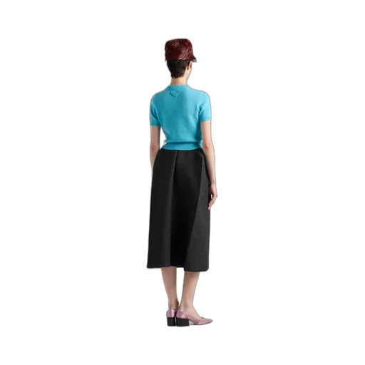 Short-Sleeved Cashmere Sweater