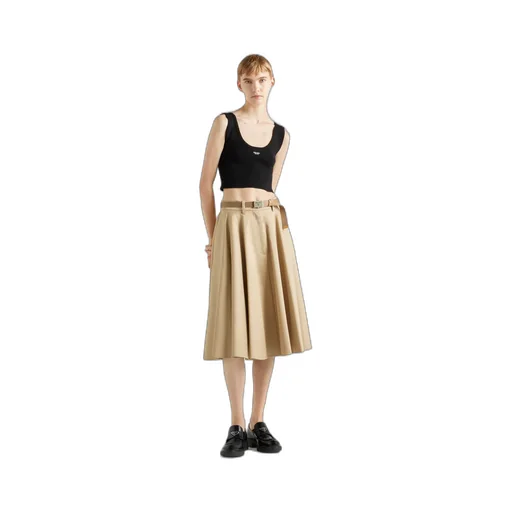 Chino Midi-Skirt