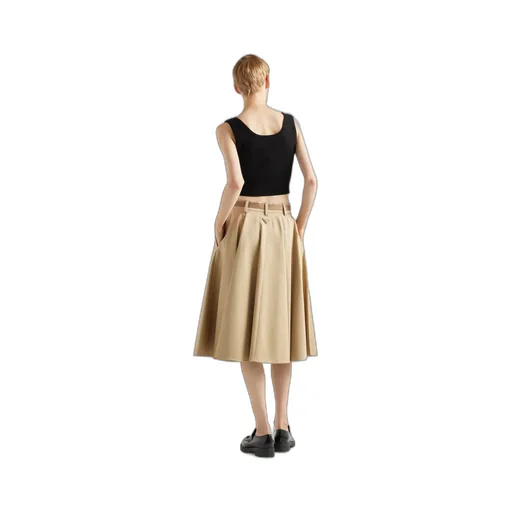 Chino Midi-Skirt