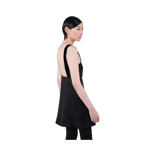 Embroidered Cady Mini-Dress