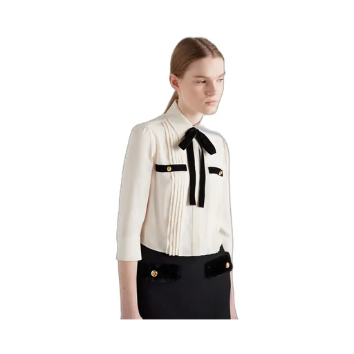 Pleated Sablé Shirt
