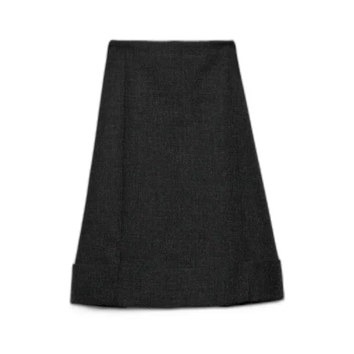 Vintage-Look Rush Stitch Midi-Skirt