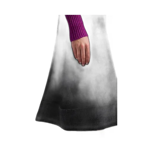 Vintage-Look Rush Stitch Midi-Skirt