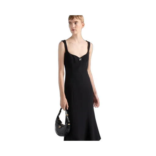 Embroidered Cady Dress