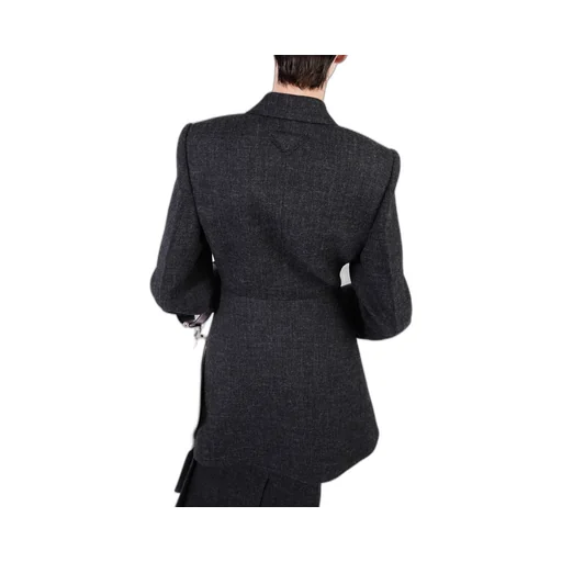Double-Breasted Vintage-Look Rush Stitch Jacket