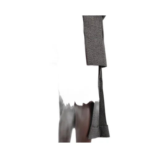 Mouliné Wool Midi-Skirt