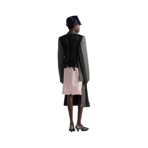 Mouliné Wool Midi-Skirt