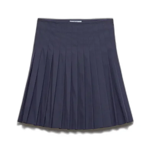 Pleated Poplin Skirt