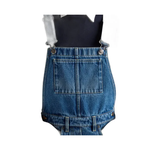 Denim Bib Overall Mini-Dress