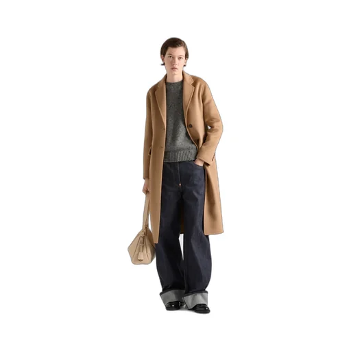 Single-Breasted Cashgora Coat