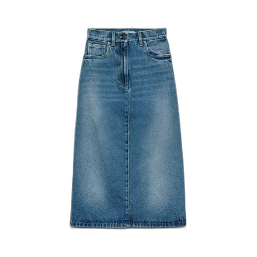 Flared Denim Skirt