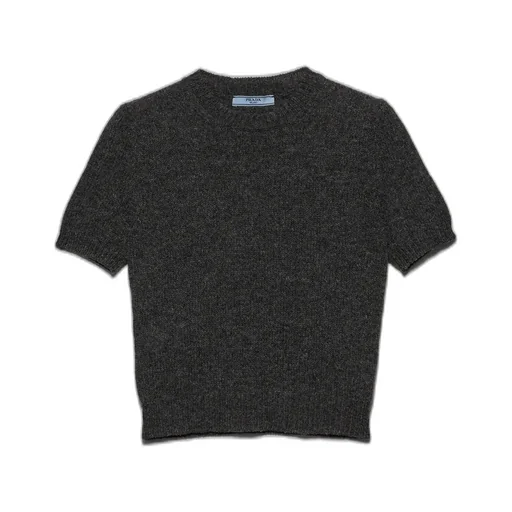 Short-Sleeved Cashmere Sweater