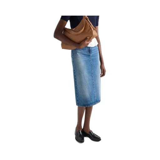 Flared Denim Skirt