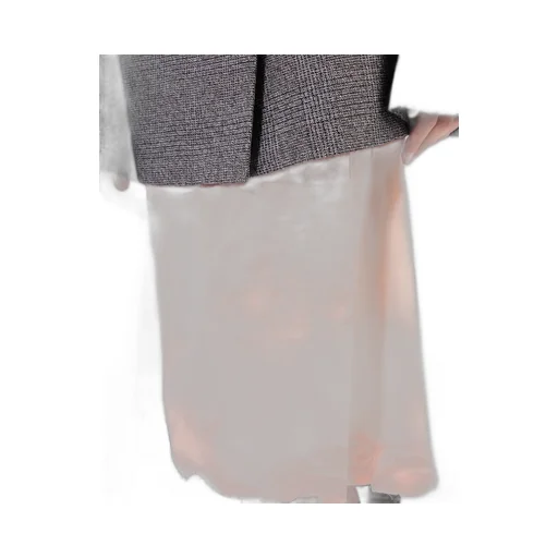 Embroidered Habutai Silk Skirt