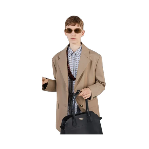 Single-Breasted Twill Jacket