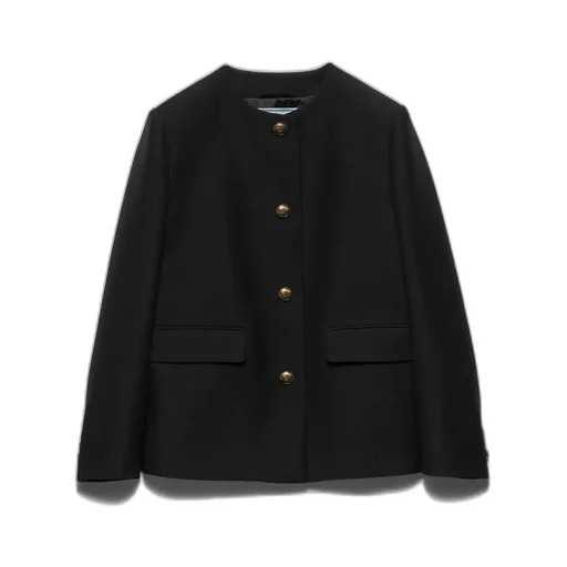 Single-Breasted Tricotine Jacket