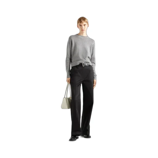 Ribbed Knit Re-Cashmere Sweater