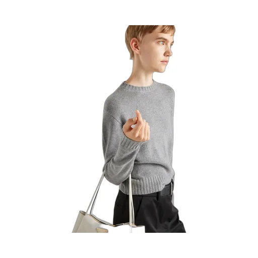Ribbed Knit Re-Cashmere Sweater